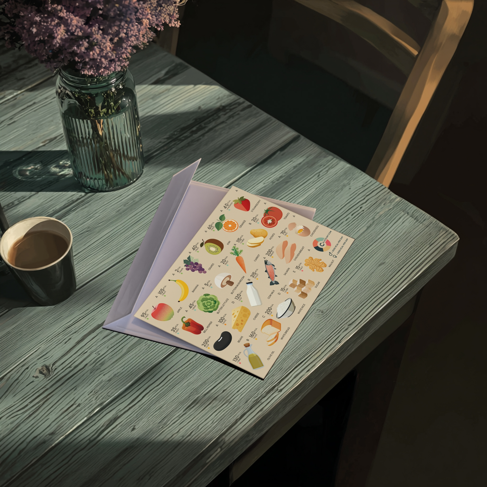 Calicount Food Groups Card